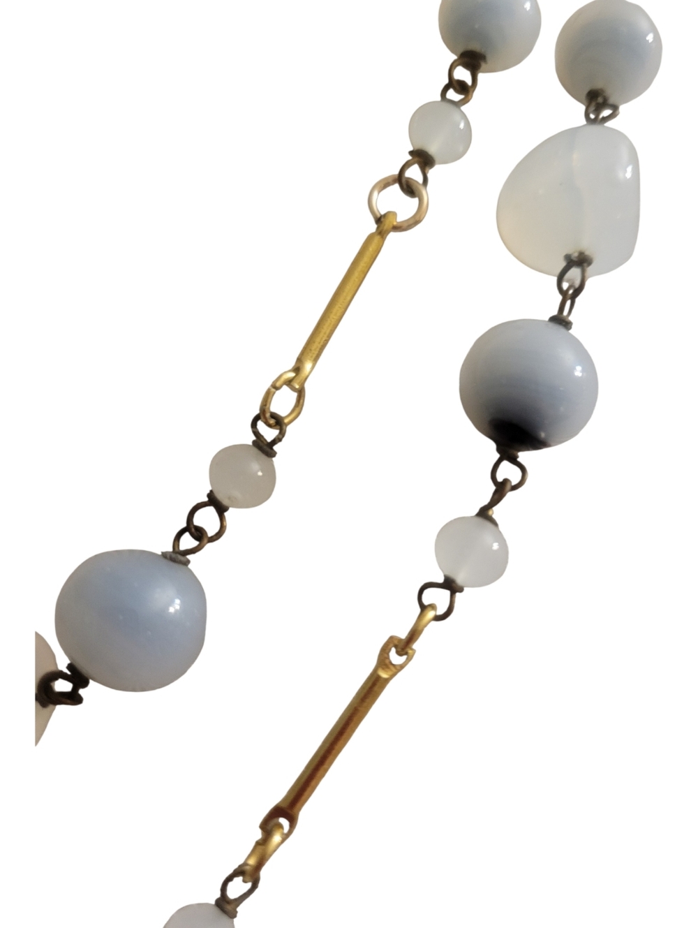 Vintage Double Strand Glass Beaded Necklace - Picture 3 of 7